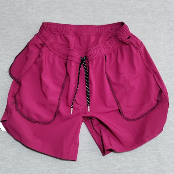 Legends Relay Linerless 7” Shorts Size XL Maroon Red Athletic Workout Drawstring - Picture 7 of 13